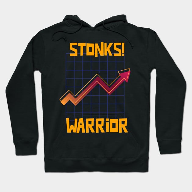 Stonks Warrior Hoodie by Dibble Dabble Designs